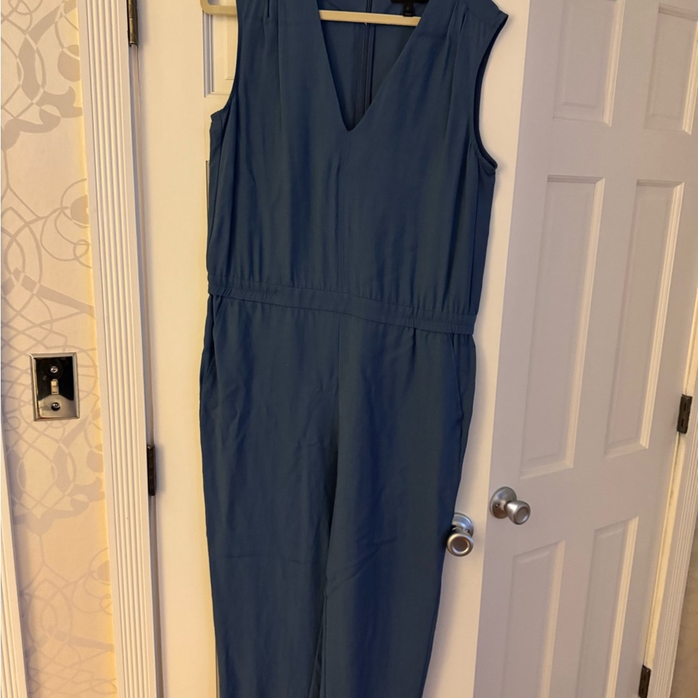 Stylish Blue Sleeveless Jumpsuit